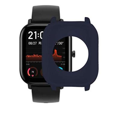 Imagem de Case Bumper Nsmart compatível com Huami Amazfit GTS - Nandos-Store (GTS, Azul Petróleo silicone)