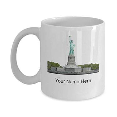 Imagem de Caneca Estátua da Liberdade Personalizada - Caneca de Café Estátua da Liberdade - Ideia de Presente Estátua da Liberdade - Caneca de Café de 325 ml