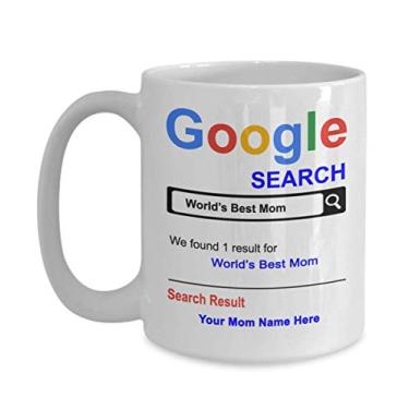 Imagem de Caneca personalizada World's Best Mom - ideia de presentes para o dia das mães - presentes para a mãe da filha favorita e do filho - caneca de café de 444 ml