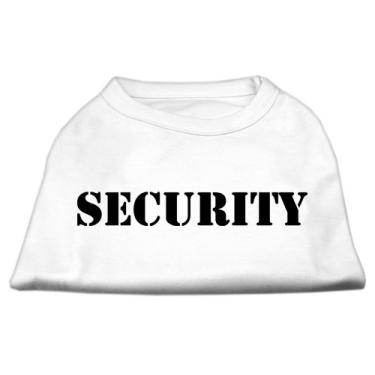 Imagem de Mirage Pet Products Camisetas com estampa de tela de segurança de 40 cm para animais de estimação, GG, branco com texto preto