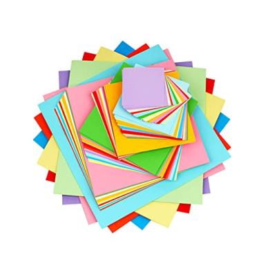 Imagem de SEWACC 500 Folhas Papel Colorido Mortalhas Papel De Origami Japonês Papel Vegetal Papel A3 Lenco De Papel Dobrar Papéis Origami Criativo A4 Manual Papel De Desenho