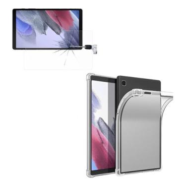 Imagem de Kit 9 Capas Case Para Tablet Galaxy Tab A7 Lite 8.7  + Pel Transparente Tpu Anti Impacto