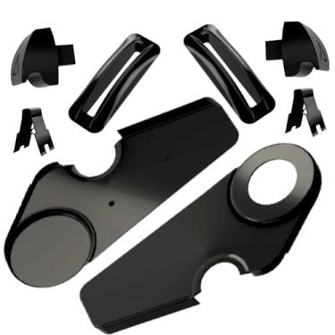 Imagem de Kit de Acabamento para Banco Gol Bola 95/98/Kombi/Saveiro, Preto