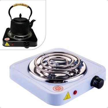 Imagem de Fogão Elétrico Portátil De Mesa Fogareiro Camping Cooktop 1 Boca 1200w