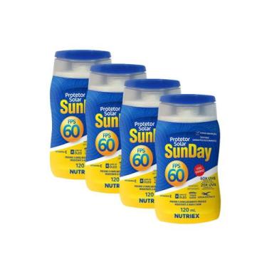 Imagem de Kit 4 Protetor Solar Sunday FPS 60 Corporal 120ml - Nutriex