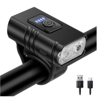 Imagem de Farol Lanterna Para Bicicleta T6 2 LED Potente Lumens MTB À Prova D'água Bateria Recarregável 250mah