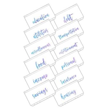 Imagem de A6 Bolsos para fichário com 6 furos de plástico com zíper envelope econômico para guardar dinheiro, 6 anéis, pasta com zíper, saco de folhas soltas, saco de enchimento de PVC (12 pacotes)