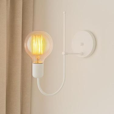 Imagem de Luminária de Parede Arandela Slim E27 Escritório Abajur de Cabeceira Q