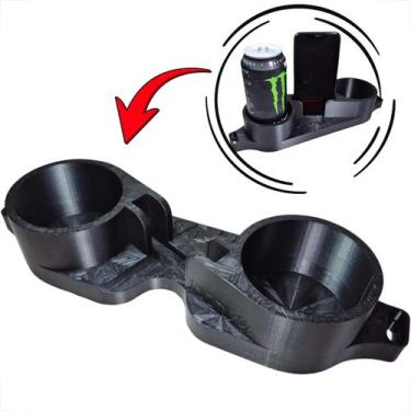 Imagem de Porta copo volkswagen vw fusca 2 suporte lata garrafa mais suporte cel