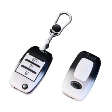Imagem de Moda TPU Caso Chave Do Carro Bolsa Shell Compatível com Kia RIO 3 K2 K3 K4 K5 Sportege Picanto Optima Soul Ceed Sorento Forte Stinger Acessório(Style 3)
