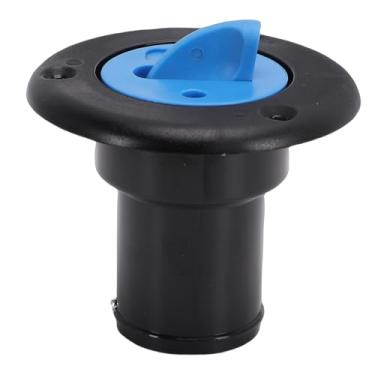 Imagem de Acouto Tampa de Enchimento do Tanque de água Plástico ABS Com VedaçãO de Anel O e Acabamento Fosco de Corrente de Aço Inoxidável Com Marcação Clara para Barco, Iate, RV, Caminhão, (BLACK)