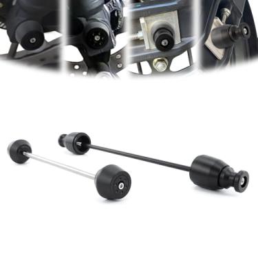 Imagem de Xitomer Sliders de eixo dianteiro traseiro compatíveis com CB750 Hornet 2023-2025 Protetor de colisão dianteiro traseiro com bobina de braço oscilante (dianteiro + traseiro e bobinas)