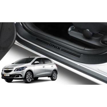 Imagem de Kit Soleiras Super Protetoras Onix 2012 A 2018 NP349 - Resitank, Preto