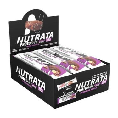 Imagem de Barra De Proteina Protobar Caixa Com 9 Unidades Nutrata, Avelã