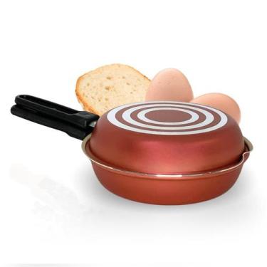 Imagem de Frigideira para Virar Omeleteira Antiaderente Teflon Premium - Alumíni