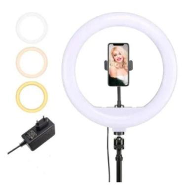 Imagem de Kit Ring Light 14 Polegadas 36cm Tripé C/suport Para Youtube - A.R VAR