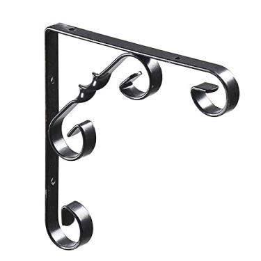 Imagem de MFO2020 MAO FRANCESA COLONIAL 20CM. Suporte com design colonial em L de aço carbono com 200x200x13mm. Espessura 2,5mm. (Valor Unitário)