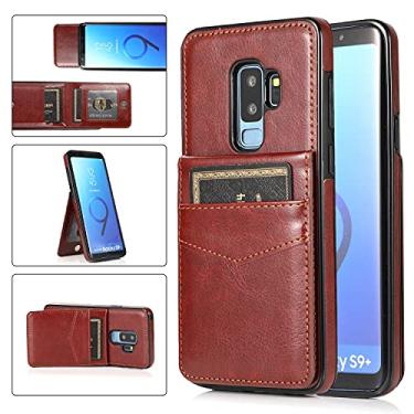 Imagem de Mobile phone accessories Para Samsung for Galaxy S9 Plus cor sólida PC + capa protetora TPU com suporte e slots de cartão phone case