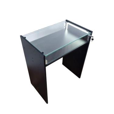 Imagem de Mesa Expositor Porta Vidro + Chaves Led Ótica Bijuteria Anel