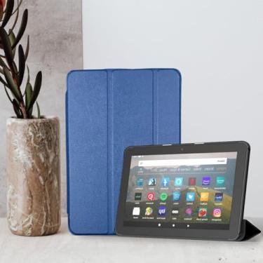 Imagem de Capa Case Para Tablet Amazon Fire Hd 10 10.1 13ª GERAÇÃO 2023 DM ACESSÓRIOS (AZUL)