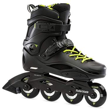 Imagem de Rollerblade Patins RB Cruiser unissex adulto fitness em linha, preto/amarelo neon, patins de desempenho urbano