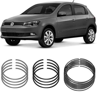 Imagem de Jogo Anel Segmento 0.50 Fox Gol G4 G5 G6 Voyage 1.0 2008 a 2022 Metal 