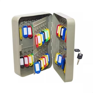 Imagem de Claviculario Armario Porta 40 Chaves Organizador  Com Kit Fixador De Parede Kangur