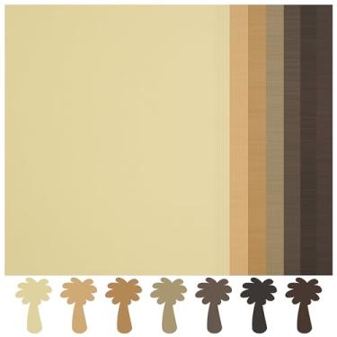 Imagem de Cartolina de 70 folhas de tons marrons – 7 cores gradientes cartolina 21 x 28 cm, 41,7 kg/250 g/m², papel pesado, marrom, cartolina, dupla face PAP13MX4