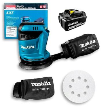 Imagem de Lixadeira Roto Orbital Makita DBO180Z Com ou Sem Bateria 18V BL1850B 1