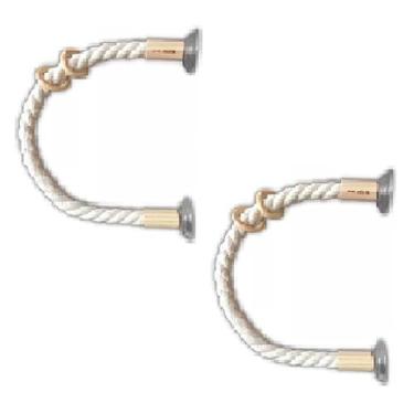 Imagem de Poleiro Flexível Ventosas Pássaros, Corda de Algodão, 30cm, Kit 2 Unidades Play Pasitas