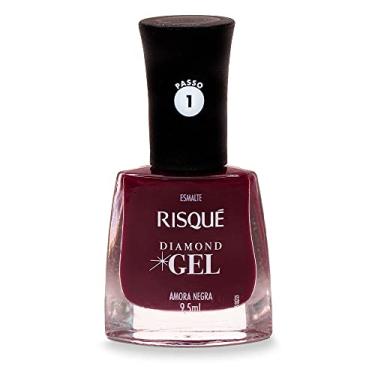 Imagem de Risqué Esmalte Diamond Gel Amora Negra Cremoso 9 5Ml Amora Negra 9.5 Ml