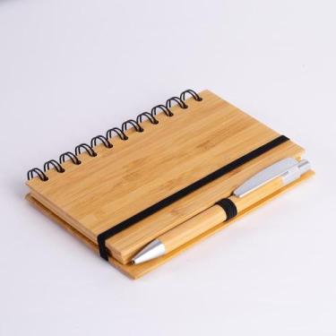 Imagem de Caderno em Bambu Médio de 60 Folhas Bamboo Time - ASIA IMPORT