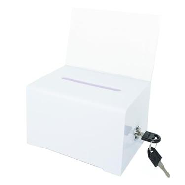 Imagem de SHUMEI A caixa de sugestões com uma caixa de doação trancada é muito adequada para doação, votação, bares, associações e votação escolar