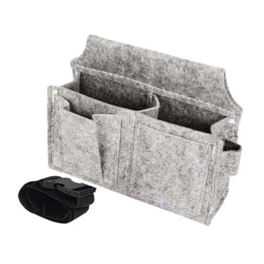 Imagem de WeiLaiKeQi Bolsa de ferramentas para eletricista, bolsa de cintura para ferramentas, multifuncional, leve, de cintura, utilitária, de jardinagem, cinto para, Cinza Claro