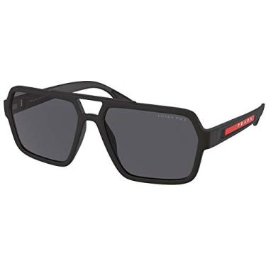 Imagem de Óculos de sol Prada Linea Rossa PS 1 XS DG002G Preto Borracha