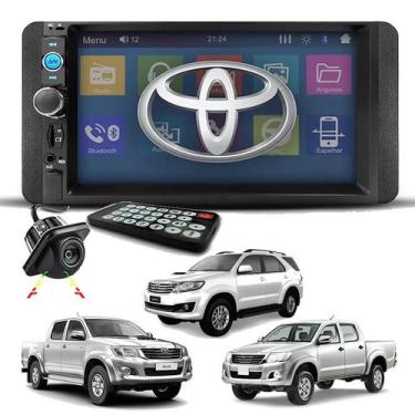Imagem de Kit Central Multimídia 2 Din Mp5 Espelha Dvd Bt Toyota - E-TECH