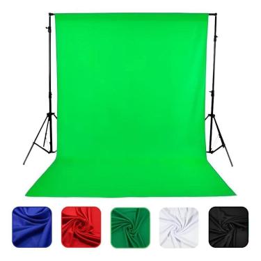Imagem de Tecido Chroma Key 5,00 X 1,90 Fundo Fotografico Verde-Neon