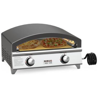Imagem de Forno de Pizza a Gás Portátil Aço Inoxidável e Multifuncional, Mimiuo, Preto