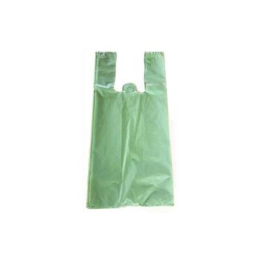 Imagem de Sacola Plástica Reciclada 50x60 Verde 15kg - Higipack