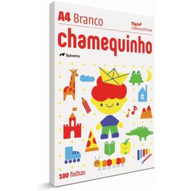 Imagem de Papel sulfite Chamequinho A4 75g 210mm x 297mm pacote com 100 folhas -