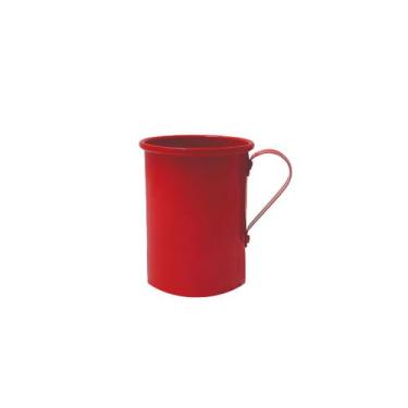 Imagem de Caneca de Aluminio Vermelha Chopp Drink Capucino Retro 375ml - VULCAO