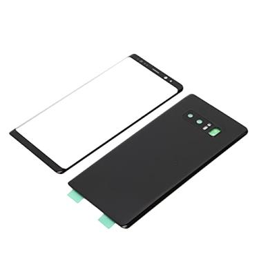 Imagem de Cobertura de vidro de tela externa, conveniente e prático material de resina telefone bateria tampa traseira fácil instalação proteção estável para note8