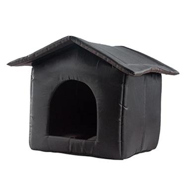 Imagem de Abrigo Oxford para Gatos à Prova de Intempéries Mobília Cama Inverno Suprimentos para Animais de Estimação para, 40cm x 38cm x 35cm