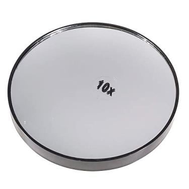 Imagem de WELLMIX Espelho Redondo Aumenta 10x com Ventosa, 9cm, Ideal para Maquiagem e Cuidados com Beleza