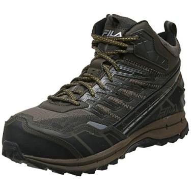 Imagem de Fila Men's Hail Storm 3 Mid Composite Toe Trail Work Shoes Hiking, Walnut/Major Brown/Gold Fusion, 9 D US