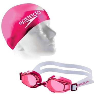 Imagem de Kit Natação Infantil Speedo óculos e Touca JR SWIM