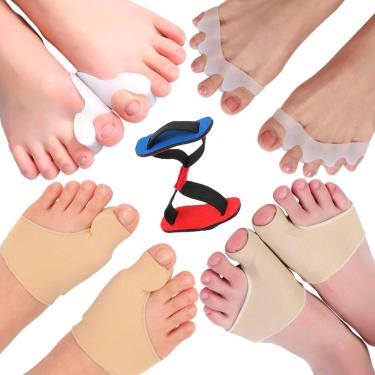 Imagem de KIT 9 PÇS PROTETOR CORRETOR JOANETE PÉS ALÍVIO DOR CÓD-239-Feminino