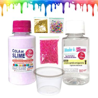 Fábrica De Fazer Slimes Na Maleta Neon E Glitter - Bang Toys na