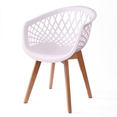 Imagem de Cadeira Web Wood Branca