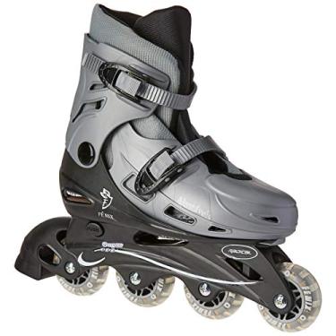 Imagem de Patins 4 Rodas Ajustáveis Fenix Prata